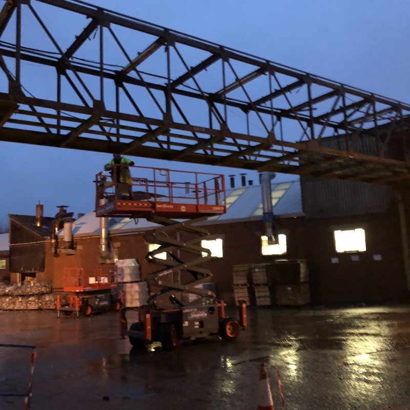 dismantling link bridge.